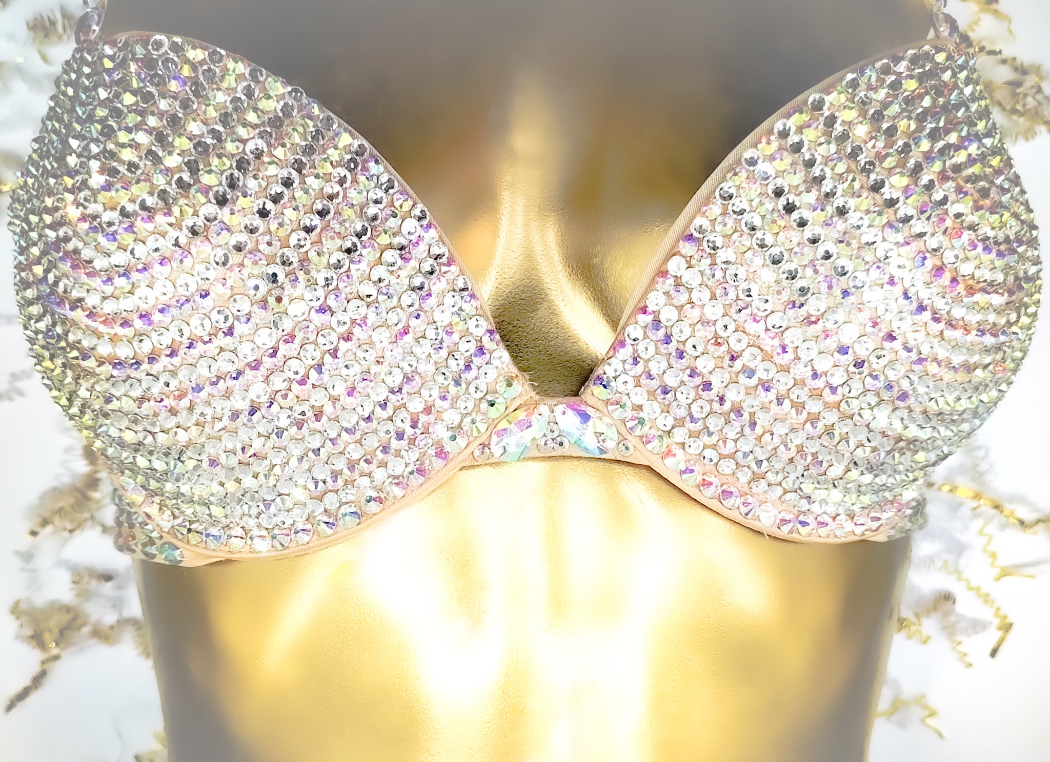 Handmade Crystal Encrusted Bra – Can Can Culinary Cabaret